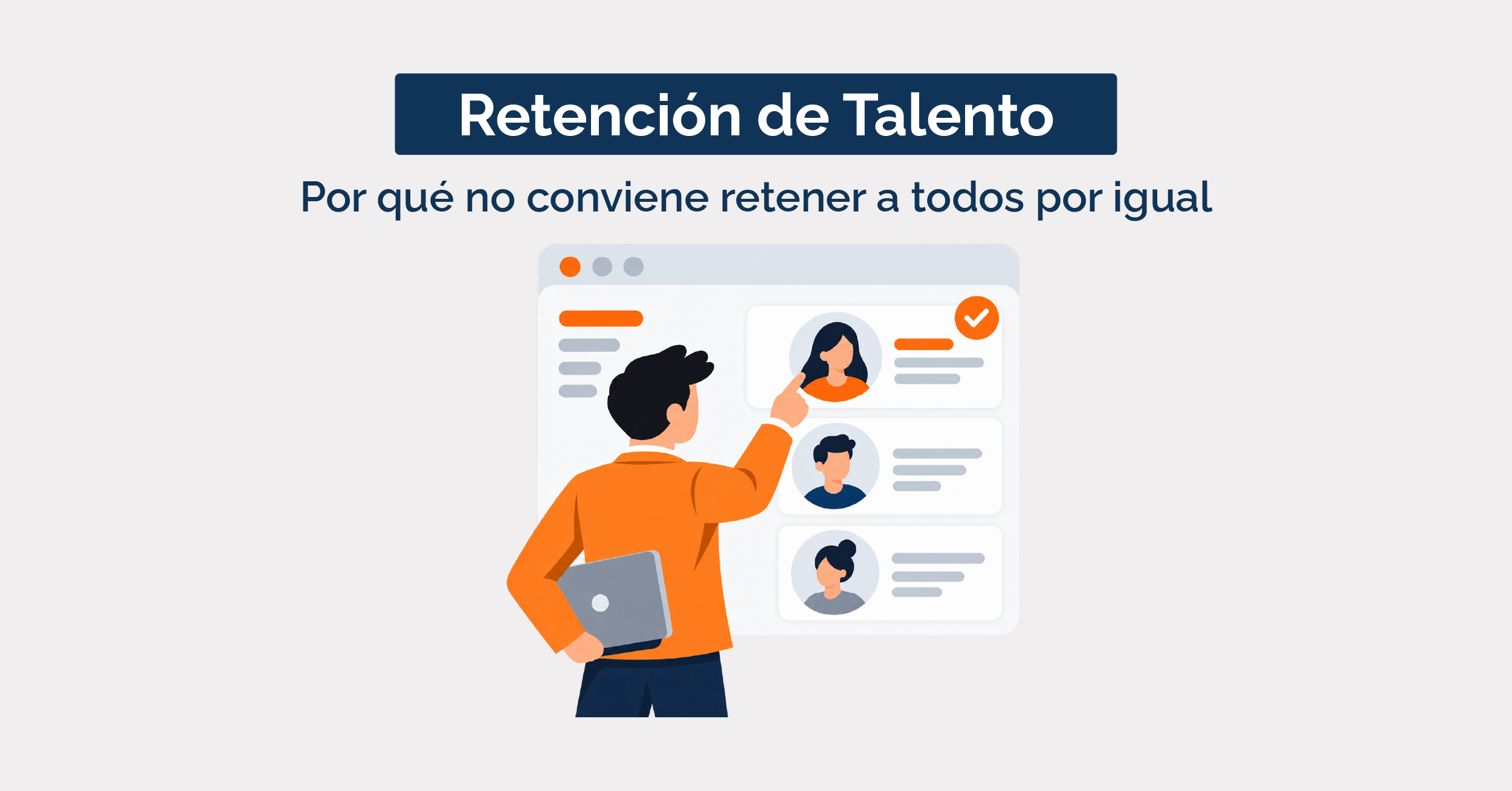Ilustración de selección de Retención de talento